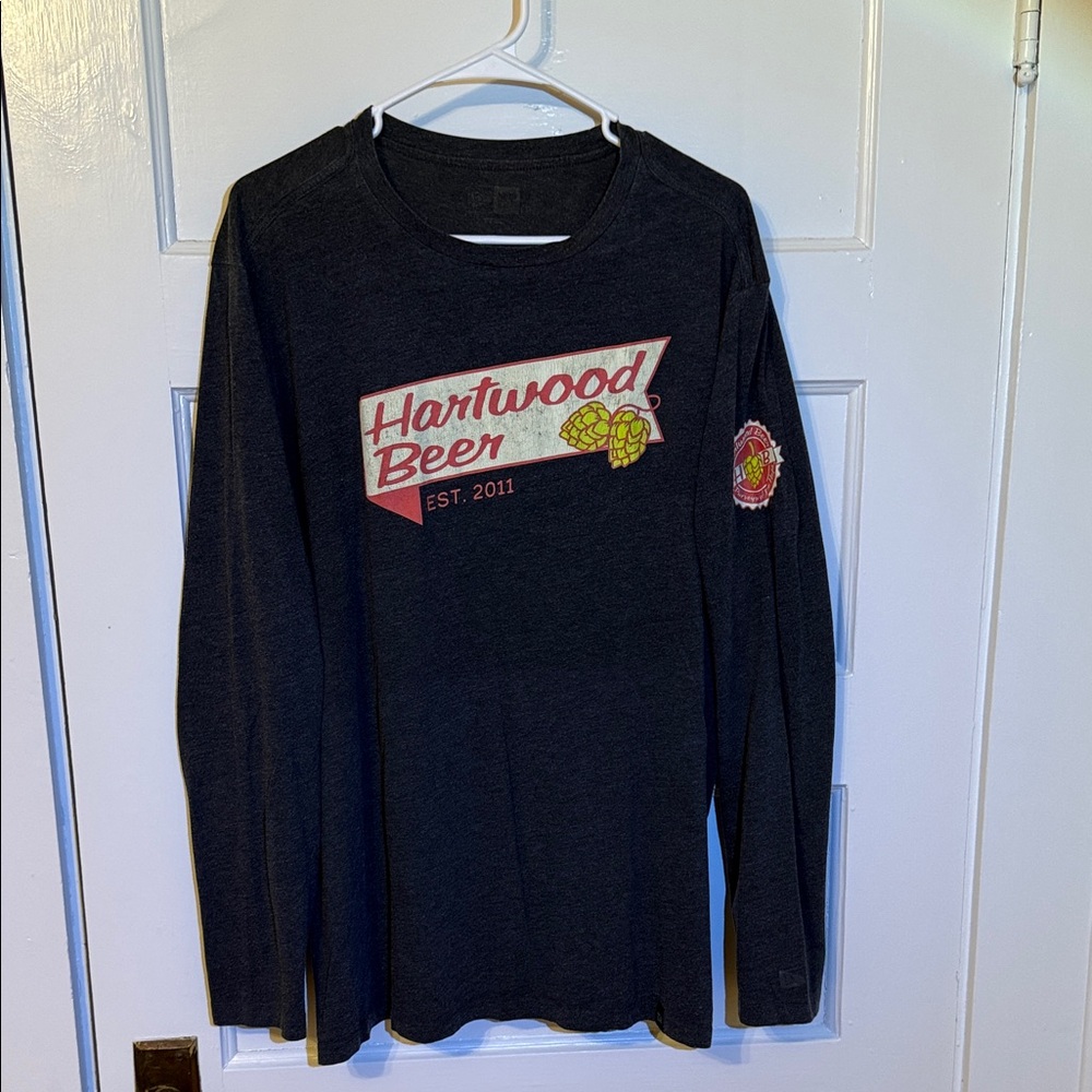 Hartwood Beer Men's Black Long Sleeve Tee